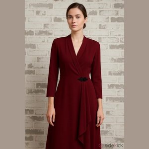 Danny & Nicole New York Burgundy Long Dress Size 8